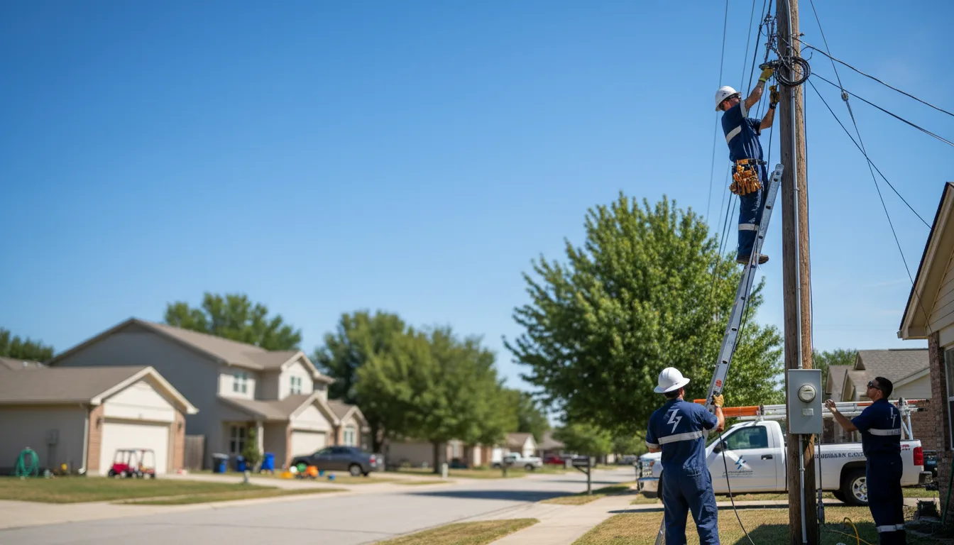 Residential electrician providing installation services in Rimrock, AZ